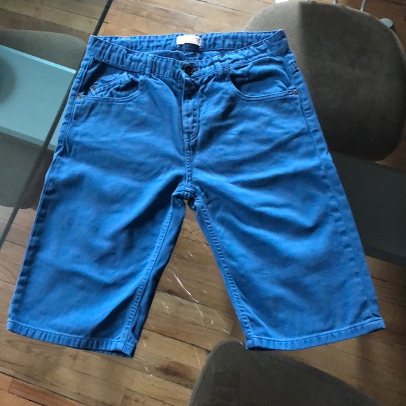 Zara Other - Zara Boys Adjustable Blue Jeans Shorts Size 13/14